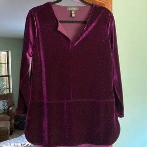 Lauren Ralph Lauren Womens Plum top-tunic
